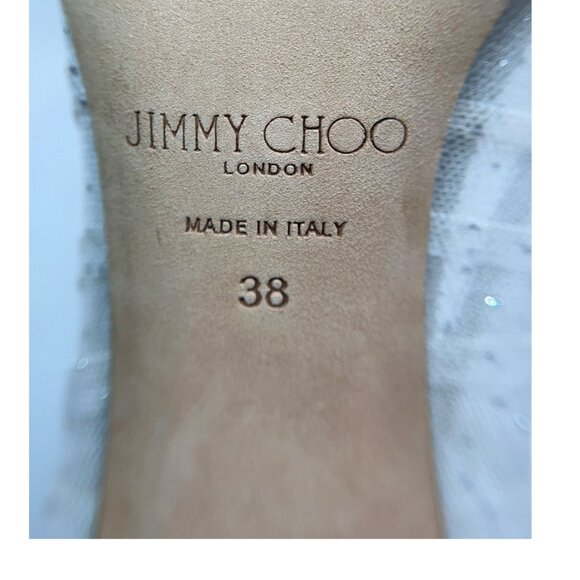 Jimmy Choo Silver Love Heels Size 38 85 mm - Picture 3 of 7